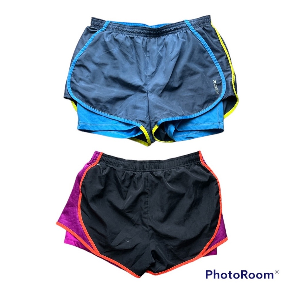 Athletic running shorts, size medium and small, built in shorts